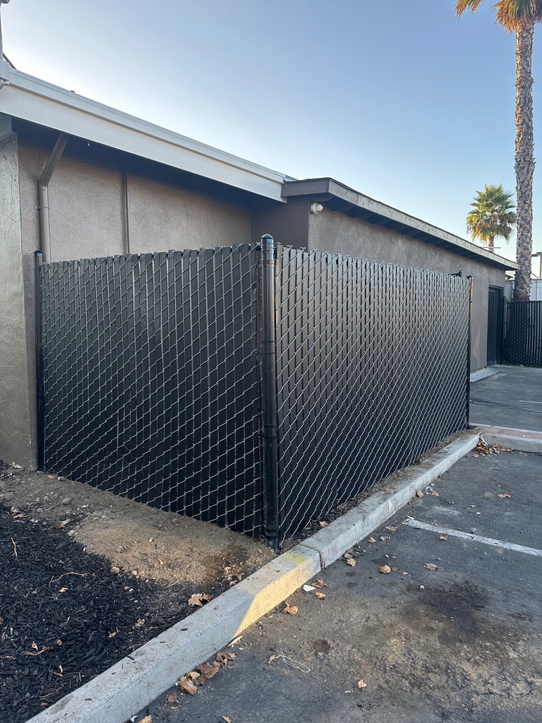 Small chain link fence